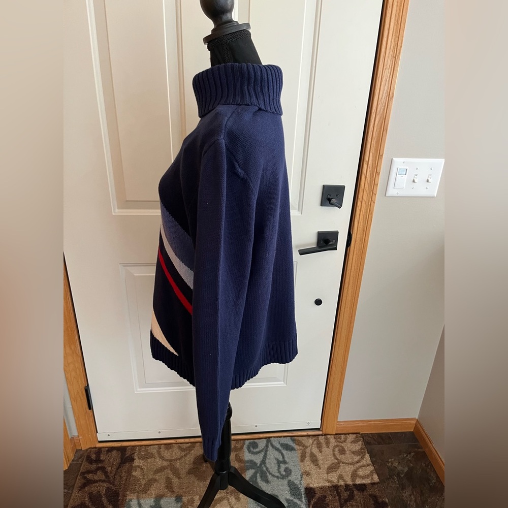 New Vintage women’s Field Gear cotton blue pull over turtleneck sweater. Large - Picture 4 of 14
